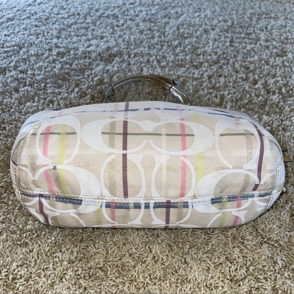 Coach Poppy Tattersall Signature Plaid Tote - Picture 7 of 15